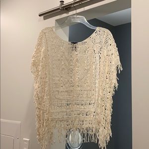 Wet seal cover up crotchet shirt